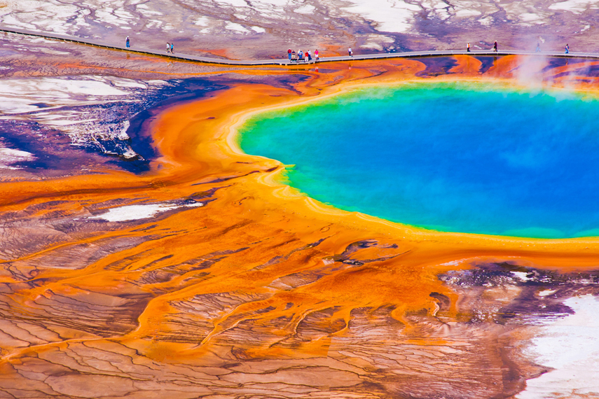 Büyük Prizmatik Bahar, Yellowstone Milli Parkı, ABD