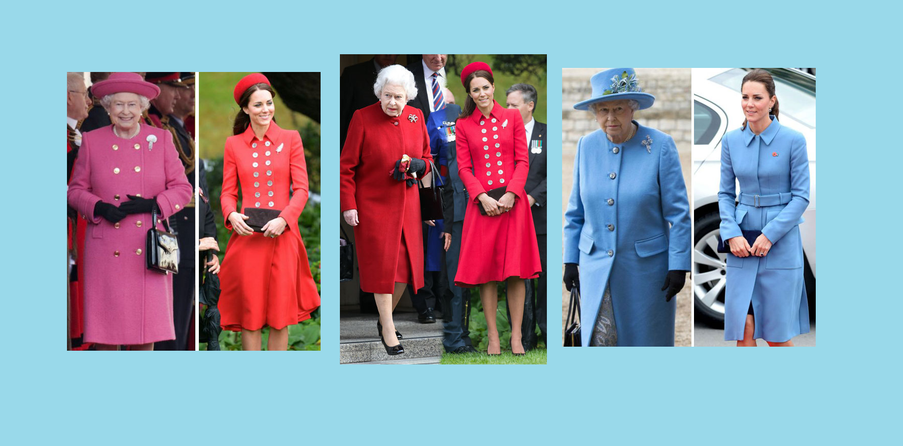 kraliçe elizabeth ve kate middleton